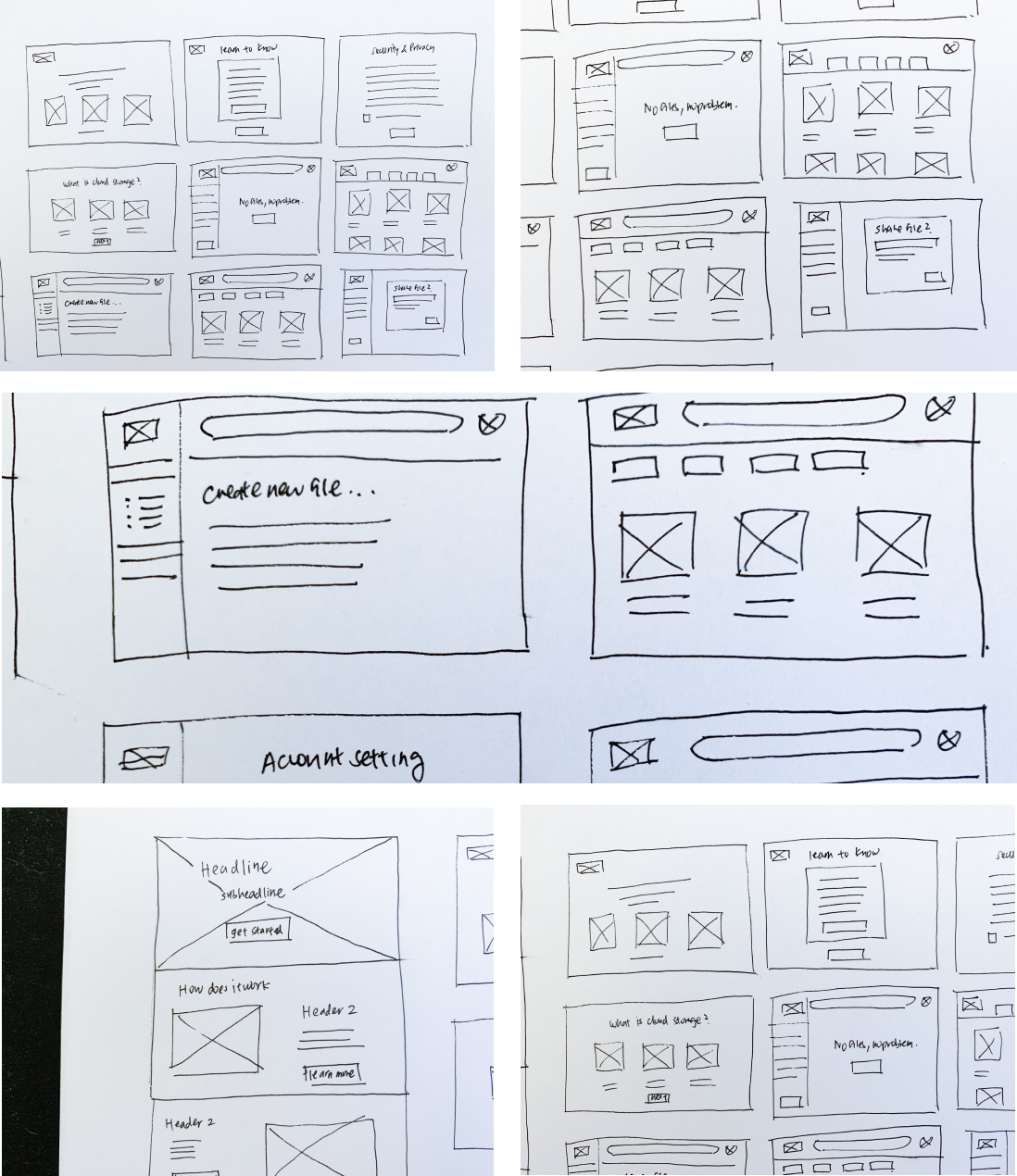 clearbox wireframes